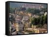 Karlovy Vary Spa Town, West Bohemia, Czech Republic-Walter Bibikow-Framed Stretched Canvas