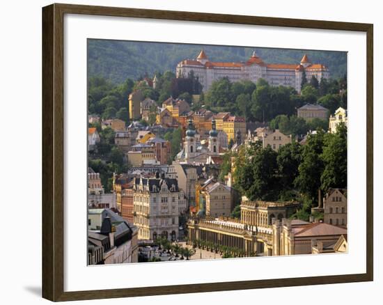 Karlovy Vary Spa Town, West Bohemia, Czech Republic-Walter Bibikow-Framed Photographic Print