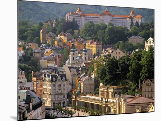 Karlovy Vary Spa Town, West Bohemia, Czech Republic-Walter Bibikow-Mounted Photographic Print