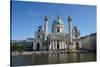 Karlskirche, a baroque church located on the south side of Karlsplatz, Vienna, Austria-Carlo Morucchio-Stretched Canvas