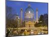 Karlskirche, Karlsplatz, Christmas Market, 1st District, Vienna, Austria-Rainer Mirau-Mounted Photographic Print