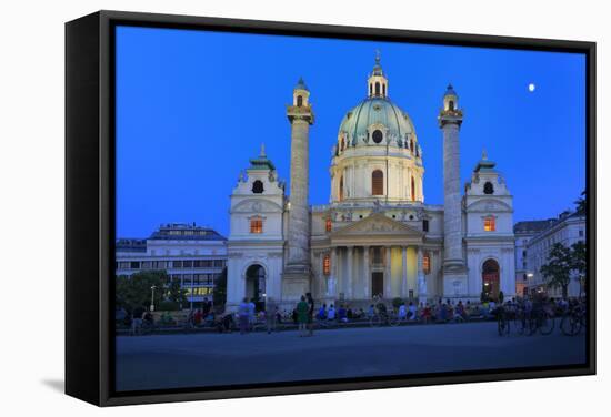 Karlskirche (St. Charles's Church), Vienna, Austria-Ivan Vdovin-Framed Stretched Canvas