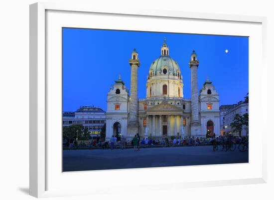 Karlskirche (St. Charles's Church), Vienna, Austria-Ivan Vdovin-Framed Photographic Print