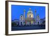 Karlskirche (St. Charles's Church), Vienna, Austria-Ivan Vdovin-Framed Photographic Print