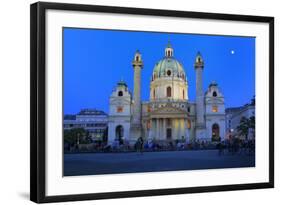 Karlskirche (St. Charles's Church), Vienna, Austria-Ivan Vdovin-Framed Photographic Print