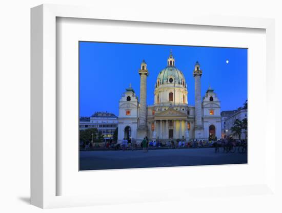 Karlskirche (St. Charles's Church), Vienna, Austria-Ivan Vdovin-Framed Photographic Print