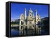 Karlskirche, Vienna, Austria, Europe-Hans Peter Merten-Framed Stretched Canvas