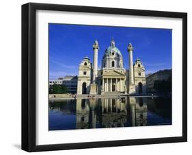 Karlskirche, Vienna, Austria, Europe-Hans Peter Merten-Framed Photographic Print