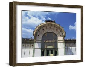 Karlsplatz Metro, Art Nouveau Architecture, Vienna, Austria, Europe-Jenner Michael-Framed Photographic Print