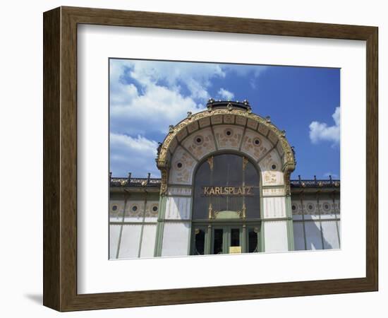 Karlsplatz Metro, Art Nouveau Architecture, Vienna, Austria, Europe-Jenner Michael-Framed Photographic Print