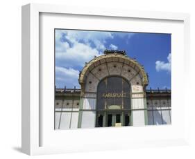 Karlsplatz Metro, Art Nouveau Architecture, Vienna, Austria, Europe-Jenner Michael-Framed Photographic Print