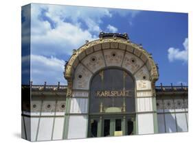 Karlsplatz Metro, Art Nouveau Architecture, Vienna, Austria, Europe-Jenner Michael-Stretched Canvas