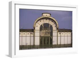 Karlsplatz Underground Station, Designed Between 1894 and 1899-Otto Wagner-Framed Giclee Print