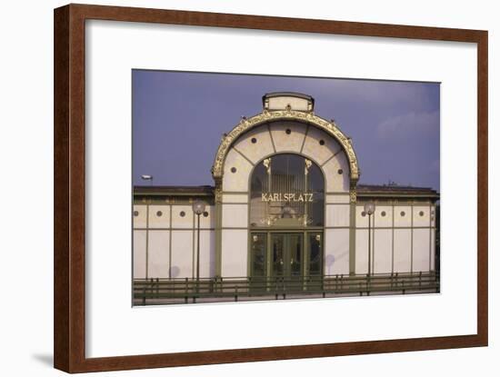 Karlsplatz Underground Station, Designed Between 1894 and 1899-Otto Wagner-Framed Giclee Print