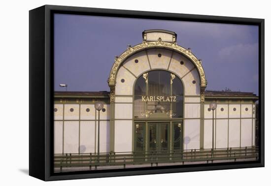 Karlsplatz Underground Station, Designed Between 1894 and 1899-Otto Wagner-Framed Stretched Canvas