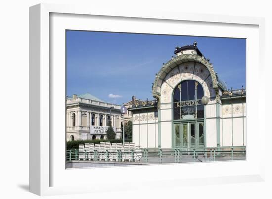 Karlsplatz Underground Station, Designed Between 1894 and 1899-Otto Wagner-Framed Giclee Print