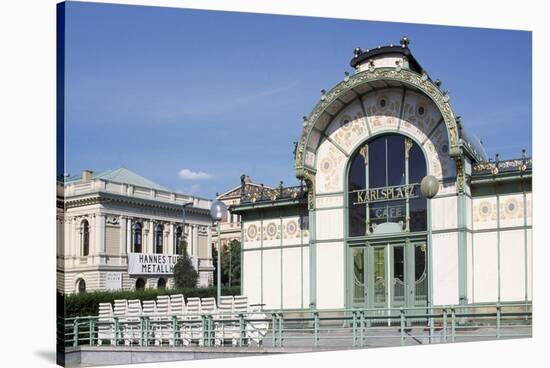 Karlsplatz Underground Station, Designed Between 1894 and 1899-Otto Wagner-Stretched Canvas