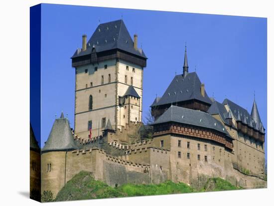 Karlstejn Castle, 14th Century, Near Prague, Czech Republic, Europe-Upperhall Ltd-Stretched Canvas