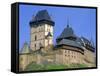 Karlstejn Castle, 14th Century, Near Prague, Czech Republic, Europe-Upperhall Ltd-Framed Stretched Canvas