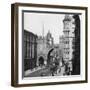 Karlstor Gate, Munich, Germany, C1900s-Wurthle & Sons-Framed Photographic Print