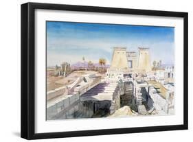Karnak, Egypt, 1863-Charles Emile De Tournemine-Framed Giclee Print