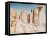 Karnak, Egypt, 19th Century-Nestor l'Hote-Framed Stretched Canvas