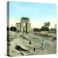 Karnak (Egypt), Avenue of Rams-Leon, Levy et Fils-Stretched Canvas