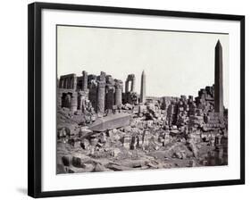 Karnak, Grand Temple Obelisks, 19th century-Science Source-Framed Giclee Print