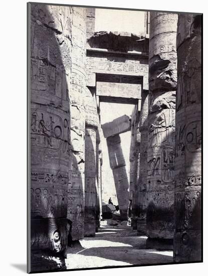 Karnak, Great Hypostyle Hall, 19th Century-Science Source-Mounted Giclee Print