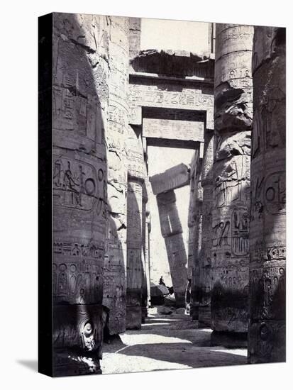 Karnak, Great Hypostyle Hall, 19th Century-Science Source-Stretched Canvas