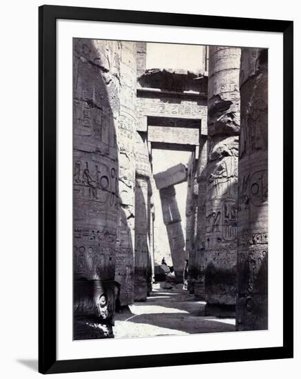 Karnak, Great Hypostyle Hall, 19th Century-Science Source-Framed Premium Giclee Print