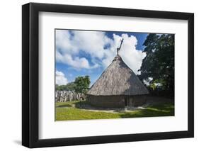 Karnak tribal compund, Saint Joseph, Ouvea, Loyalty Islands, New Caledonia, Pacific-Michael Runkel-Framed Photographic Print