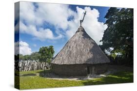 Karnak tribal compund, Saint Joseph, Ouvea, Loyalty Islands, New Caledonia, Pacific-Michael Runkel-Stretched Canvas