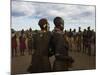 Karo People with Body Painting, Dancing, Lower Omo Valley-Jane Sweeney-Mounted Photographic Print