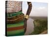 Karo Tribesman Wearing a Belt of Bullets, Lower Omo Valley, Ethiopia-Gavin Hellier-Stretched Canvas