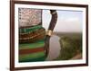 Karo Tribesman Wearing a Belt of Bullets, Lower Omo Valley, Ethiopia-Gavin Hellier-Framed Photographic Print