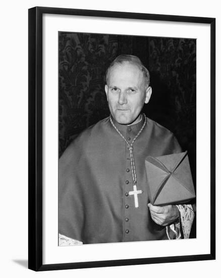 Karol Cardinal Wojtyla, Archbishop of Krakow, Poland-null-Framed Photographic Print