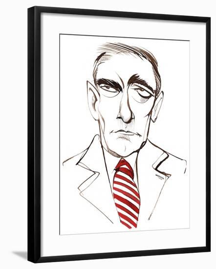 Karol Szymanowski, Ukrainian-born Polish composer and pianist,, caricature-Neale Osborne-Framed Giclee Print