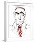 Karol Szymanowski, Ukrainian-born Polish composer and pianist,, caricature-Neale Osborne-Framed Giclee Print