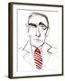 Karol Szymanowski, Ukrainian-born Polish composer and pianist,, caricature-Neale Osborne-Framed Giclee Print