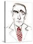 Karol Szymanowski, Ukrainian-born Polish composer and pianist,, caricature-Neale Osborne-Stretched Canvas