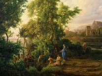 Italian Classical Landscape (Oil on Canvas)-Karoly I Marko-Giclee Print