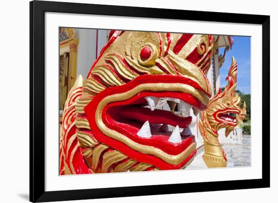 Karon Beach, Buddhist Temple, Phuket Island, Phuket, Thailand, Southeast Asia, Asia-Andrew Stewart-Framed Photographic Print