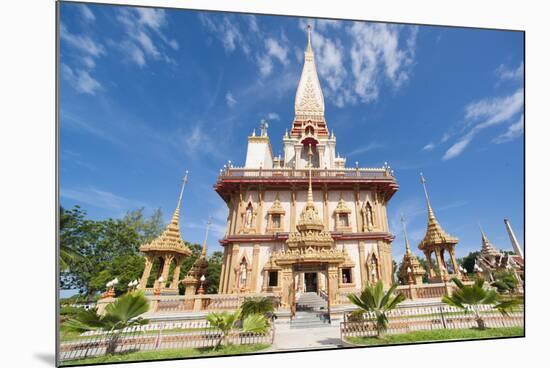 Karon Beach, Buddhist Temple, Phuket Island, Phuket, Thailand, Southeast Asia, Asia-Andrew Stewart-Mounted Photographic Print