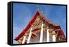 Karon Beach, Buddhist Temple, Phuket Island, Phuket, Thailand, Southeast Asia, Asia-Andrew Stewart-Framed Stretched Canvas