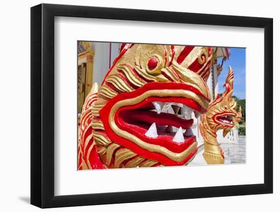 Karon Beach, Buddhist Temple, Phuket Island, Phuket, Thailand, Southeast Asia, Asia-Andrew Stewart-Framed Photographic Print