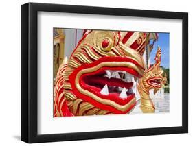 Karon Beach, Buddhist Temple, Phuket Island, Phuket, Thailand, Southeast Asia, Asia-Andrew Stewart-Framed Photographic Print