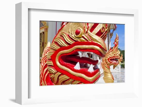 Karon Beach, Buddhist Temple, Phuket Island, Phuket, Thailand, Southeast Asia, Asia-Andrew Stewart-Framed Photographic Print