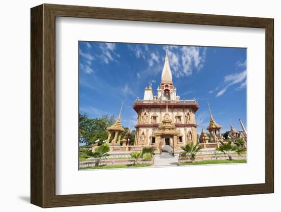 Karon Beach, Buddhist Temple, Phuket Island, Phuket, Thailand, Southeast Asia, Asia-Andrew Stewart-Framed Photographic Print
