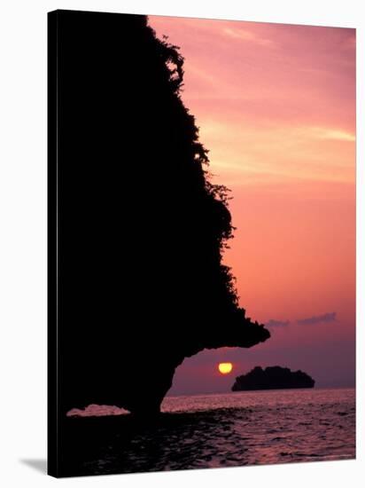 Karst Islands of Andman Sea, Rai Leh Beach, Thailand-Merrill Images-Stretched Canvas